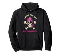 Ruban « I Wear Pink for Breast Cancer » pour Les Amateurs de Pirates Sweat à Capuche