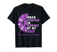 Ruban « I Wear Purple In Memory Of My Dad » contre le cancer du pancréas T-Shirt