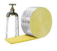 Ruban isolant autocollant en laine de verre, 10 m, pour tuyauterie industrielle, eau chaude, climatisation, air, hiver, extérieur, , maison, toit