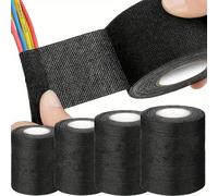 Ruban isolant électrique 9/15/25/32/50MM, ruban de harnais résistant à la chaleur, faisceau de câbles de voiture, Protection du métier à tisser, ruban étanche noir