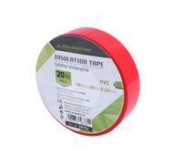 Ruban isolant en PVC 0,15 mm x 19 mm x 20 m rouge, 1 pc