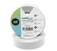 Ruban isolant en PVC blanc, idéal pour les électriciens. Flexible et durable, mesure 25 mm de large et 20 m de long, idéal pour isoler, relier et protéger les câbles.