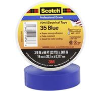 Scotch Ruban isolant 35 SCOTCH35-19X20BL bleu 20 m x 19 mm résine caoutchouc