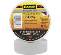 Ruban isolant Scotch® 35 Scotch SCOTCH35-19X20GR gris (L x l) 20 m x 19 mm résine caoutchouc