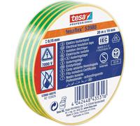 Ruban isolant tesa 53988-00076-00 jaune-vert (L x l) 20 m x 19 mm caoutchouc 1 rouleau(x)