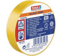 Ruban isolant tesa 53988-00091-00 jaune (L x l) 20 m x 19 mm caoutchouc 1 rouleau(x)