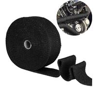 Ruban Isolant Thermique Moto Bande Thermique Echappement,Ruban Isolant Thermique Anti-Chaleur Ruban Isolant Thermique,pour Ruban d'isolation Thermique de Collecteur d'échappement de Moto(Noir)