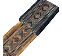 Ruban Jacquard En Tissu | Accessoires vestimentaires multicolores 10 yards : tissé(Blue)
