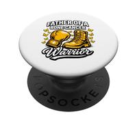 Ruban Jaune de Sensibilisation au Cancer des os pour Papa, Lutte Contre Le sarcome PopSockets PopGrip Adhésif