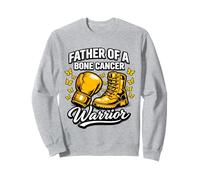 Ruban Jaune de Sensibilisation au Cancer des os pour Papa, Lutte Contre Le sarcome Sweatshirt