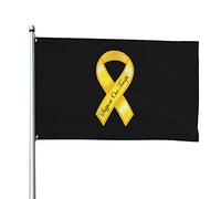 Ruban Jaune « Soutenez Nos Troupes » Drapeau Drapeau Décoratif De Jardin Double Face Bannière De Cour Imperméable Pour Vacances Porche Maison 3X5 Ft