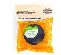 Ruban Kassette Kangaro 12 mm. Compatible Dymo 91200 Letratag Noir/blanc Papier 4 m