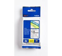 Ruban laminé 18 mm Brother TZE-241 - blanc écriture noire