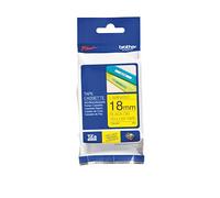 Ruban laminé 18 mm Brother TZE-641 - jaune écriture noire