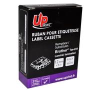 Ruban laminé - BROTHER - TZE-231 - 12 mm - Noir sur blanc - Résistant aux UV et à l'eau