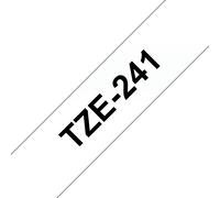 Ruban laminé Brother TZe-241 / TZE241, noir sur blanc, 18 mm x 8 m