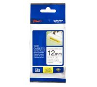 Ruban Laminé largeur 12 mm Noir sur Blanc 8m - TZES231