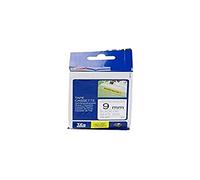Ruban laminé noir et blanc 9 mm x 8 m pour Brother Labelling Tz-s221/tze-s221
