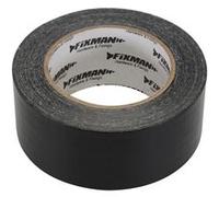 RUBAN LARGE TOILE ULTRA ROBUSTE ADHESIF HD NOIR 50 mm, 50 mètres