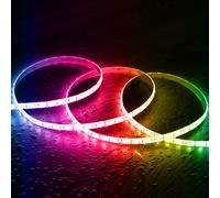 Ruban LED 12V RGB SMD 60 LED/m 5m 9W/m Largeur 10mm Coupe 5cm IP65