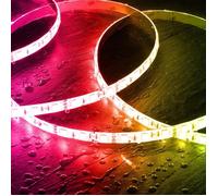 Ruban LED 12V RGB SMD 60 LED/m 5m 9W/m Largeur 10mm Coupe 5cm IP65 RGB