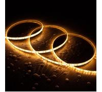 Ruban LED 12V SMD 120 LED/m 5m 10W/m 1000lm/m Largeur 8mm Coupe 2.5cm IP65 2700K Blanc chaud