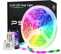 Ruban LED, 15M Bluetooth RGB 24V, Bande Lumineuse LED RGB avec Contrôle d'App Télécommande IR 40 Touches et Commande Bluetooth,pour chambre, Bar, Cuisine, Mariage, Fête