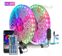Ruban LED, 20M Bande de Lumières LED ultra-longue 600 LED 5050 RGB Contrôlé par APP, Synchroniser avec Rythme de Musique,