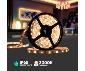 Ruban LED 220V 50M IP65 Blanc Chaud 3000K Étanche Sans Transformateur