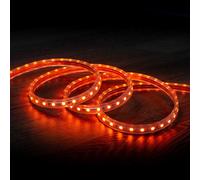 Ruban Led 220v 60 Led/M 3 Mètres Orange 10w/M Largeur 14mm Coupe 100cm Ip65 3 M