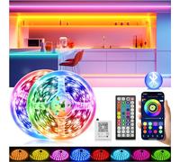 Ruban LED, 30M（2*15M) Led Chambre Flexible Bluetooth App Contrôle, RGB Bande LED, Synchroniser avec Rythme de Musique Led Strip, Fancy Led pour Gaming Room, Plafond, Mariage, Fête, Cuisine, TV, Bureau