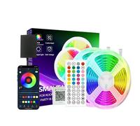 Ruban LED 40M - Bleutooth Bande LED avec télécommande 44 touches + Contrôlé par APP du Smartphone-Décor Maison Chambre Bar