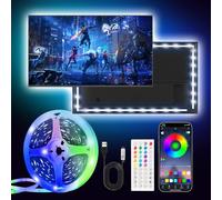 Ruban LED 5M, 30 LED/Mètre, Led Chambre Multicolore RGB Lumière Led avec Télécommande et APP, Synchronisation de la Musique, Mode Minuterie, pour Chambre, Salle de Jeux, Fête, Festival