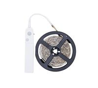 Ruban LED auto-adhésif détecteur de mouvement et de luminosité avec minuterie longueur 3 mètres - -