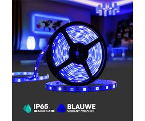Ruban LED bleu 50m 220V IP65 étanche - bande LED flexible extérieur décoration