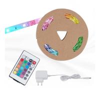 Ruban Led Briloner Leuchten Led Superline, 12 W, Ip20, Blanc, Plastique, Dimmable, Avec Télécommande, Autocollant, 300 X 1 X 0,3 Cm