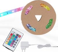Ruban LED BRILONER LEUCHTEN LED SUPERLINE, 12 W, IP20, blanc, plastique, dimmable, avec télécommande, autocollant, 300 x 1 x 0,3 cm