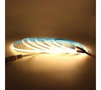 Ruban LED COB 24V Blanc Chaud 3000K 2m, Arote Bande LED COB 5mm Largeur 384LEDs/m Dimmable Haute Densité Lumière (sans adaptateur) DIY IP20 pour Chambre Cuisine Maison Décoration Intérieure