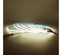 Ruban LED COB 2m 24V Blanc 4000K, Arote Bande LED COB 5mm Largeur 384LEDs/m Dimmable Haute Densité Lumière (sans alimentation) DIY IP20 pour Chambre Cuisine Maison Décoration Intérieure