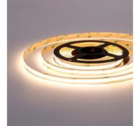 Ruban LED COB 5M 24V 10W/M IP20 480LED/m - Blanc Chaud 2300K - 3500K