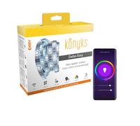 Ruban LED connecté Konyks Dallas Easy - Wi-Fi + BT, Couleurs + Blanc réglable, Longueur 3 mètres, compatible Alexa et Google Home, automatisations faciles, usage intérieur