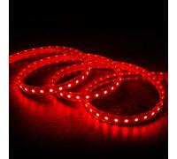 Ruban Led Dimmable 220v Ac 60led/M Rouge Ip65 Sur Mesure Largeur 14mm Coupe Tous Les 100cm 4 M