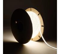 Ruban Led Dimmable 220v Cob Auto-Redressement 480 Led/M Bobine 20m 12w/M 900lm/M Super Étroite Largeur 6.5mm Coupe 10cm Ip65 4000k Blanc Neutre