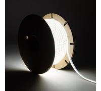 Ruban Led Dimmable 220v Cob Auto-Redressement 560 Led/M Bobine 50m 14w/M 1250lm/M Silicone Flex Ic2 Largeur 10mm Coupe 10cm Ip65 6000k Blanc Froid