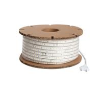 LEDKIA LIGHTING Ruban LED Dimmable 220V SMD 120 LED/m BOBINE 50m 8.5W/m 850lm/m Largeur 12mm Coupe 20cm IP65 2700K Blanc chaud