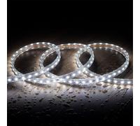 Ruban Led Dimmable 220v Smd 60 Led/M Blanc Froid 6w/M 600lm/M Largeur 12mm Coupe 20cm Ip65 Sur Mesure 25 M