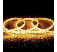 Ruban Led Dimmable 220v Smd Auto-Redressement 120 Led/M 10w/M 1000lm/M Largeur 12mm Coupe 10cm Ip65 Sur Mesure 2700k Blanc Chaud 15 M