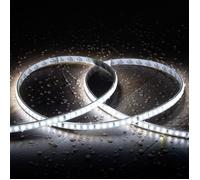 Ruban LED Dimmable 220V SMD Auto-Redressement 120 LED/m BOBINE 20m 8 5W/m 750lm/m Largeur 10mm Coupe 10cm IP65 6000K Blanc froid