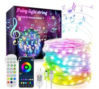 Ruban LED - ELCKNER - 20M - 200LED RGB - Télécommande Bluetooth - Synchronisation musicale