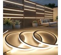 Ruban LED Exterieur Etanche 24V, 5M Néon Bande LED Silicone Bandeau Outdoor Imperméable IP65 Blanc Naturel 4000K Flexible Rubans à Led Découpable pour Maison Cuisine Chambre, Sans Transformateur